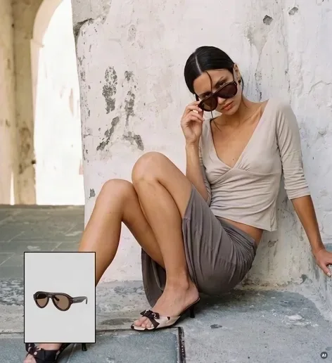 Glasses On Model