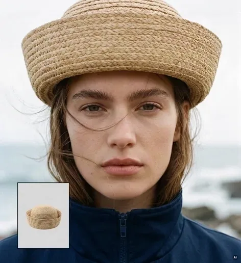 Hat On Model