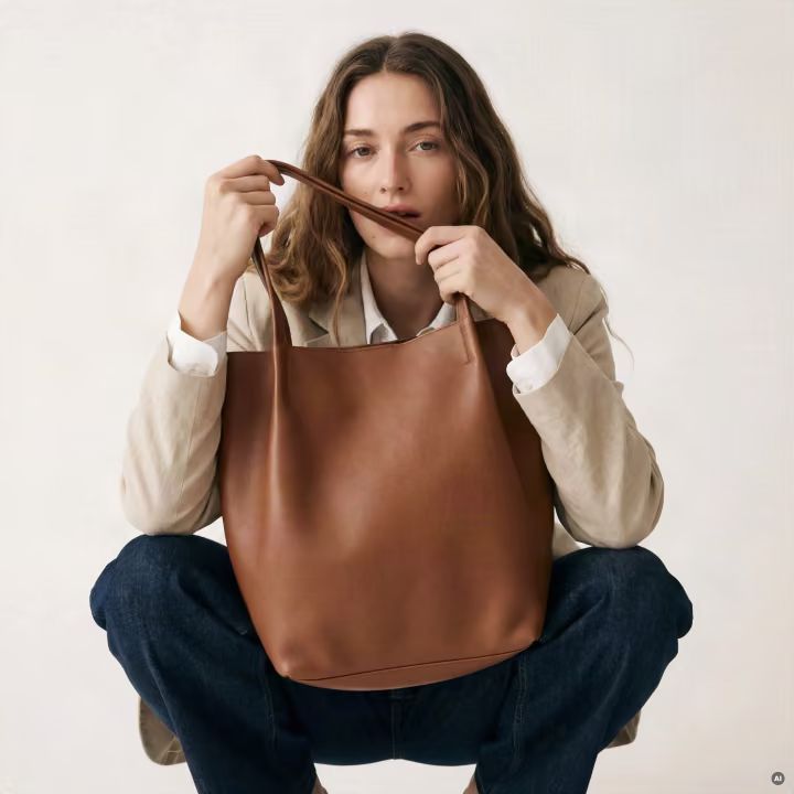 AI UGC fashion photo — candid wearer