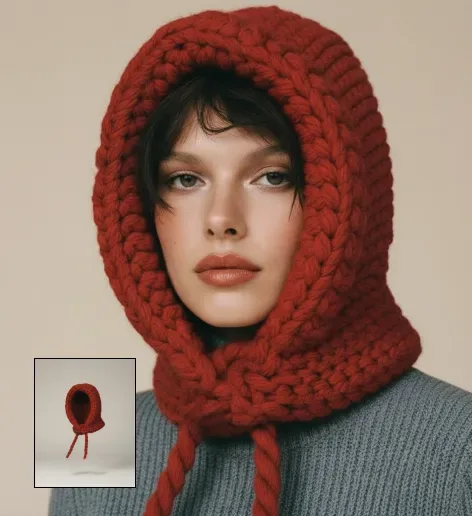Hat On Model